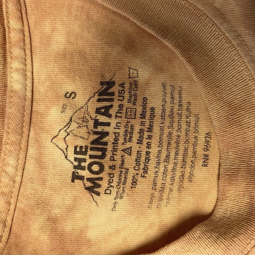 Vtg The Mountain Shirt Small Ginny Hogan Ancient Horses Dyed USA Mexico Cut Hem - Picture 11 of 13